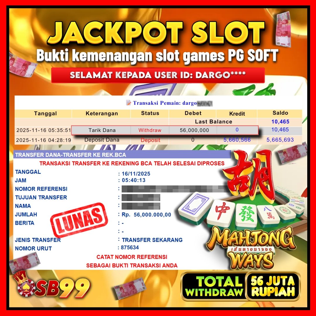 Bukti Jackpot