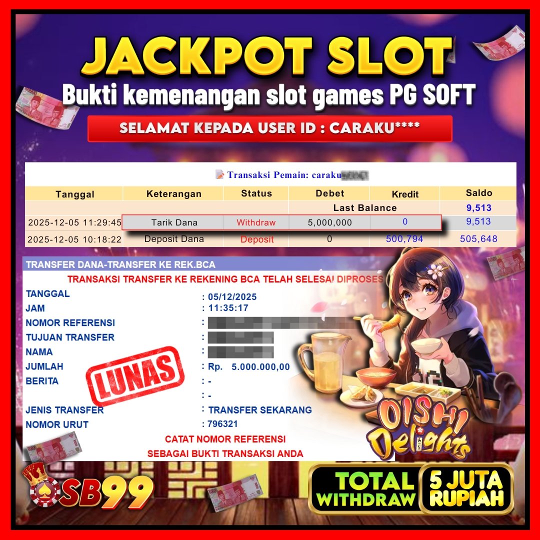 Bukti Jackpot