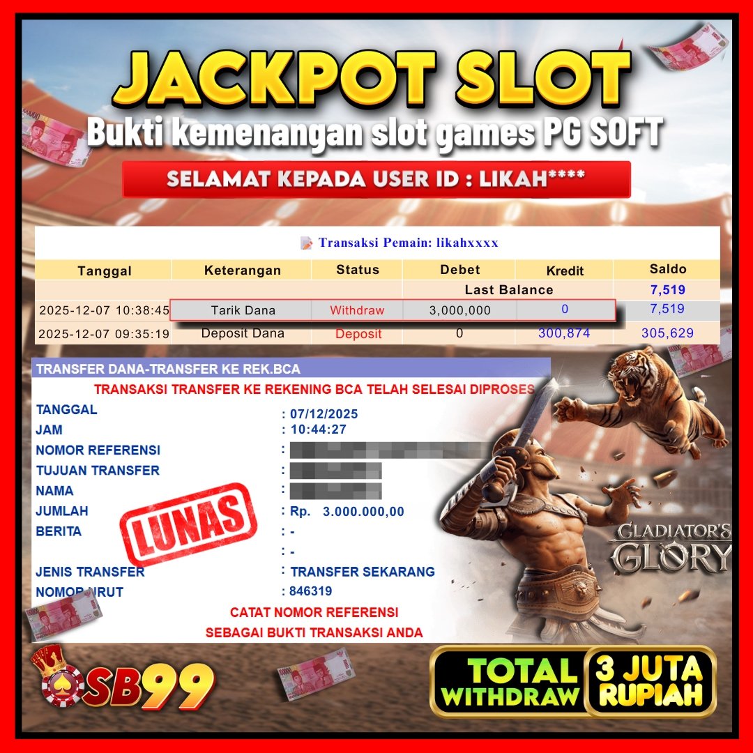 Bukti Jackpot