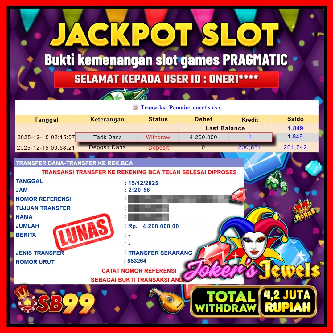 Bukti Jackpot